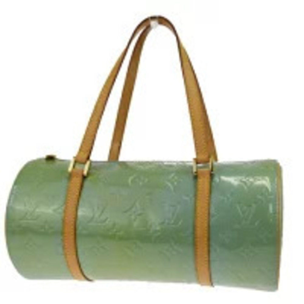 Louis Vuitton enamel cylindrical Monogram Vernis Handbag blue baby Bedford Blue
